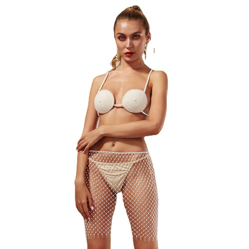 Summer Beach Night Pearl Body Chain