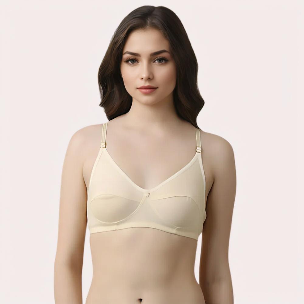 Comfort Bra 2-Pack Beige Cotton Comfort