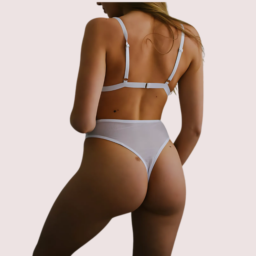 Luxuri Bliss see through bridal bra set