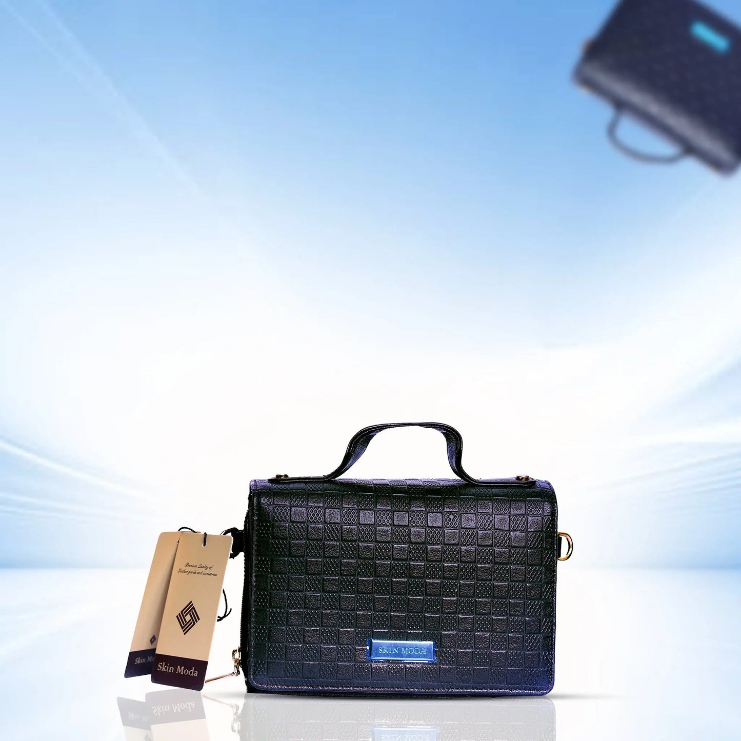 Stand out with this Super Embossed Bricks Print Leather Bag Handbag for Women Luxuriesbliss