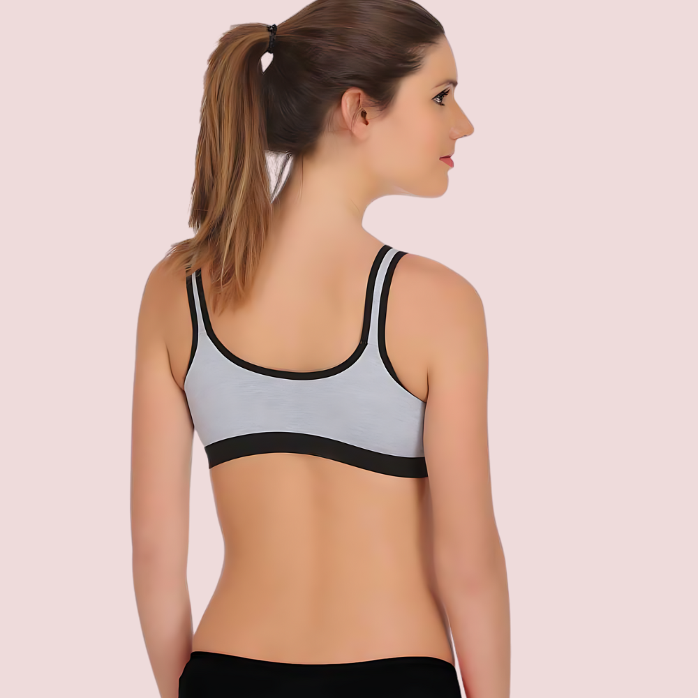 &quot;Non&quot; padded medium impact Sports bra ( 2 Pack )