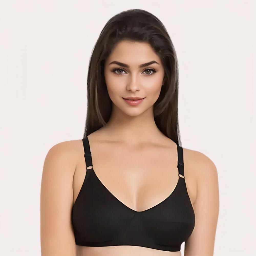 Essential Black 2 Bras and 2 Panties Combo Set