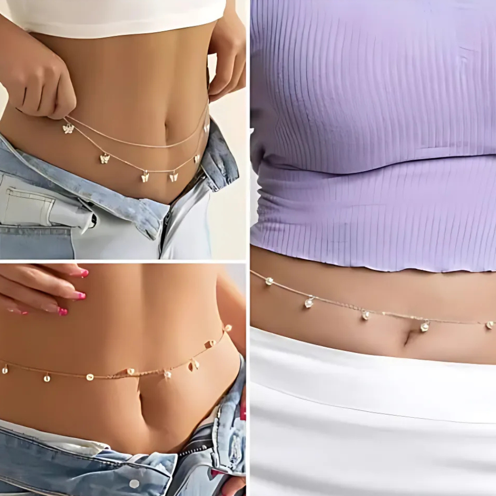 Sensuelle Midnight Trilogy Waist Chain Set