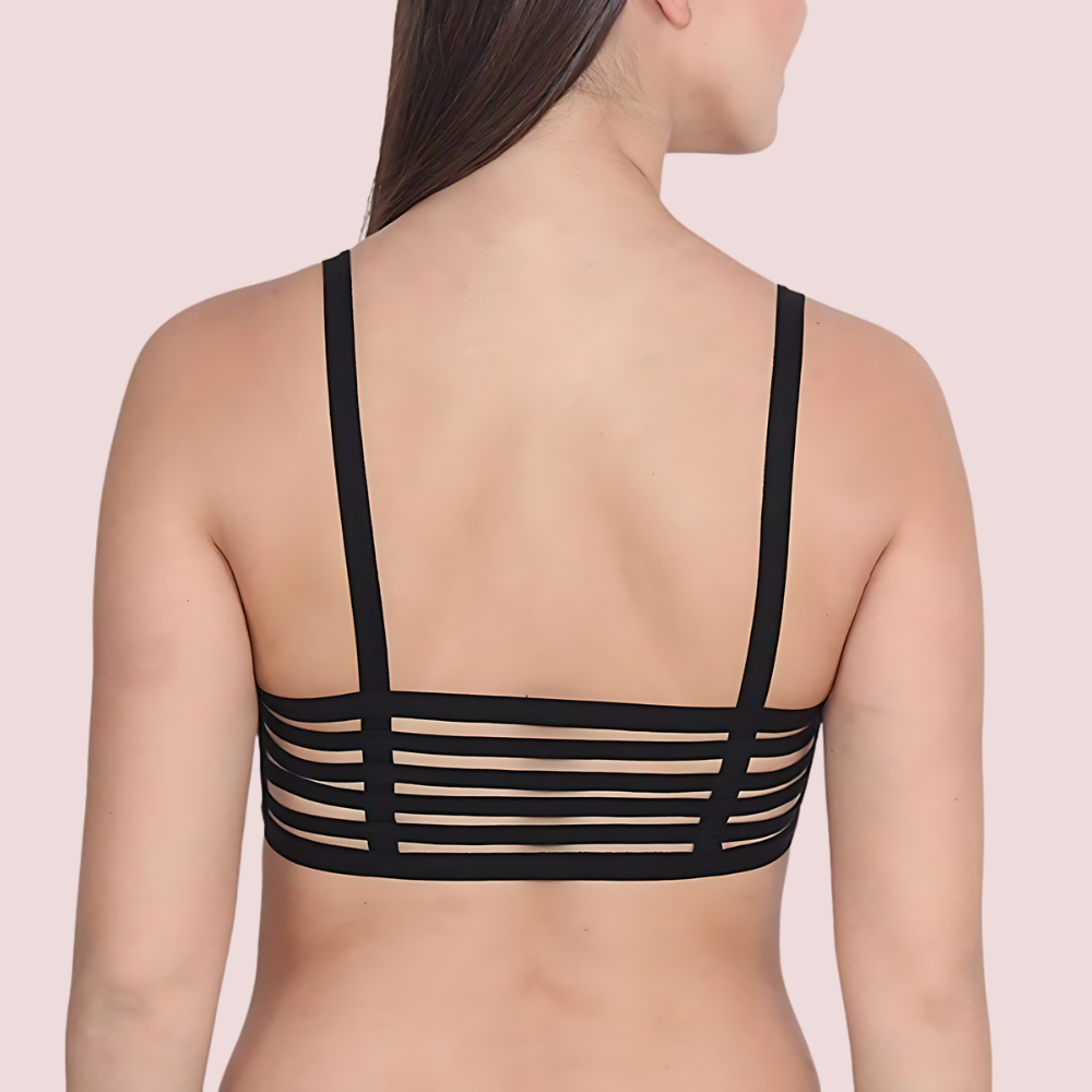 &quot;Sexy&quot; Pack Of 2 Sexy Back Stripe Bralette Bra