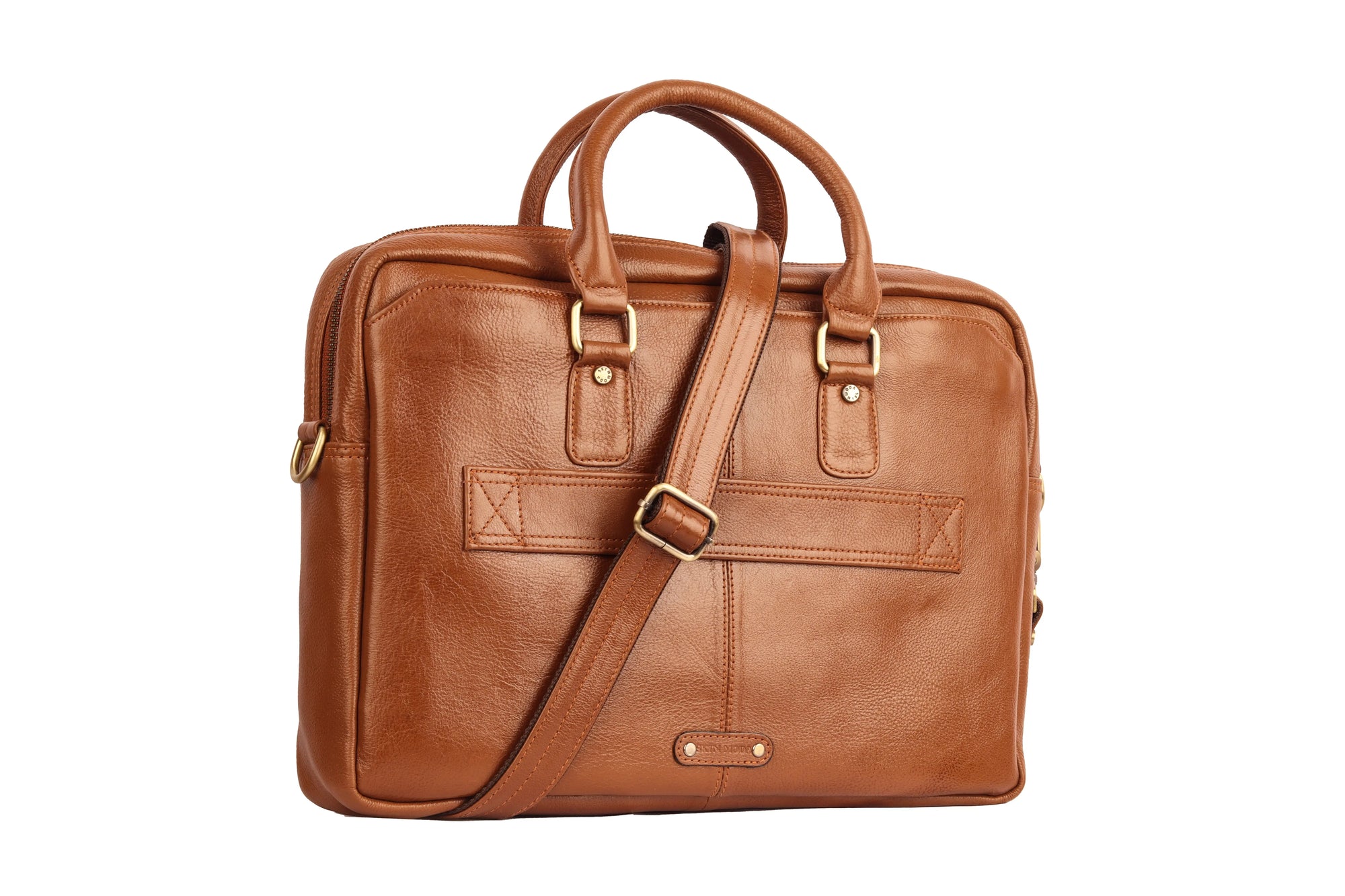 LuxuriesBliss Genuine Leather Messenger Laptop Bag – 14&quot; to 16&quot; – Unisex, Office &amp; Travel Luxuriesbliss