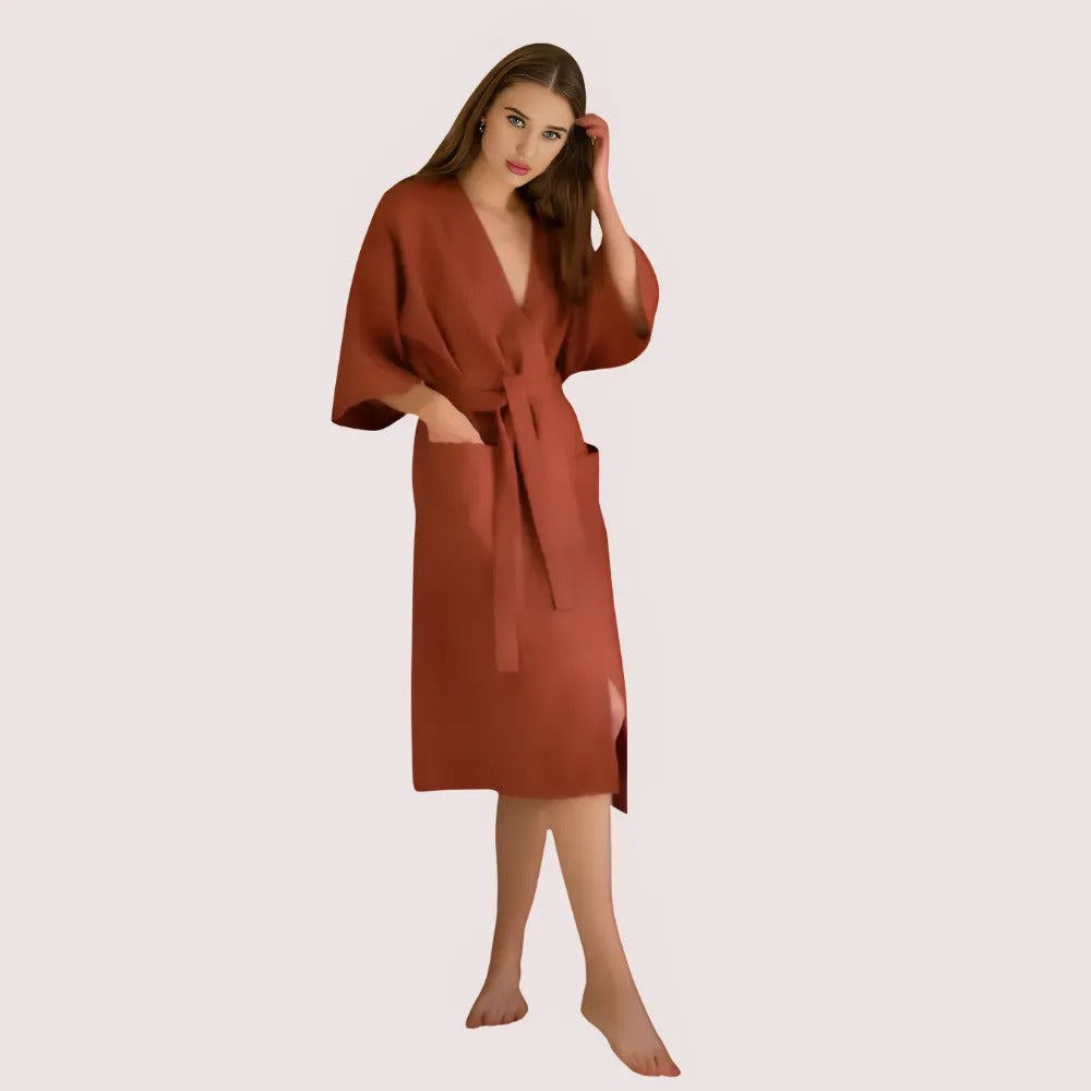 Luxe Organic Cotton Sleeveless Robe