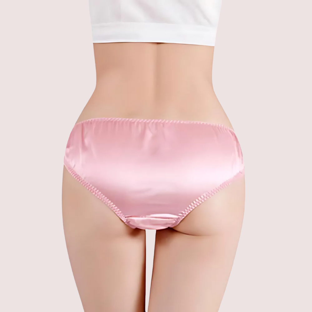 Luxury Silk Panties Cheeky Bow Gift Box